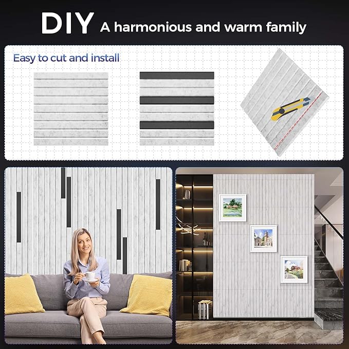 12 Pack Large Soundproof Wall Panels, 15.7 x 15.7 x 0.47 in Sound Proof Foam Panels for Walls, 1.2lb/ft³ High Density, Thicker 0.47in, Acoustic Panels, Sound Dampening Panels Gray