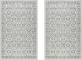 Gertmenian Indoor Boho Accent Rug - 2x4 Extra Small (2-Pack), Non Slip, Super Strong, Ideal for High Traffic Areas in Bedroom, Office, Kitchen - Esme, Sage, 24572