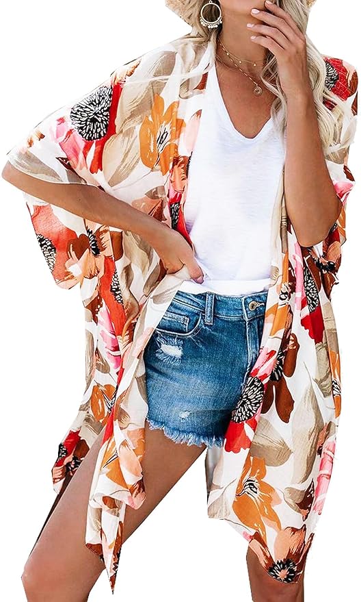 Moss Rose Women Summer Bikini Kimono Bathing Suit Cover Ups for Swimwear