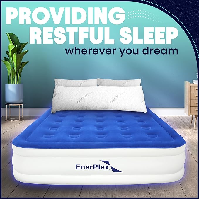 EnerPlex Queen Size Memory Foam Pillows - Pack of 1 - Adjustable Fill for Sleeping w/Extra Stuffing - Machine Washable Firm Cushioning