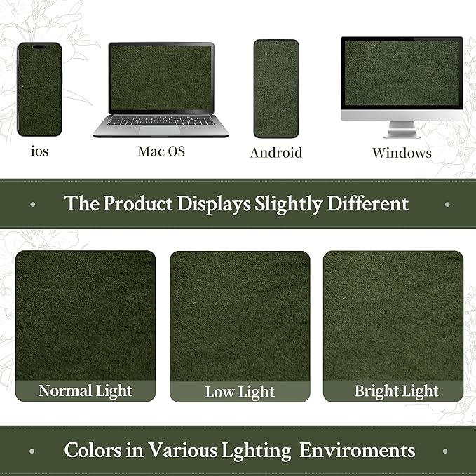 LAMIT Olive Green Velvet Curtains for Living Room 96 Inch Length, Luxury Thermal Insulated Blackout Panels Room Darkening Back Tab and Rod Pocket Window Drapes for Bedroom, 2 Panels, 52 x 96 Inch