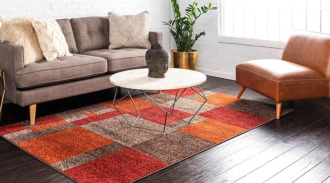 Unique Loom Autumn Collection Area Rug - Providence (2' x 3' 1" Rectangle, Multi/ Beige)