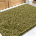 OLANLY Dog Door Mat for Muddy Paws 30x20, Absorbs Moisture and Dirt, Absorbent Non-Slip Washable Doormat, Quick Dry Chenille Mud Mat, Entry Indoor Entryway Carpet for Inside Floor, Willow Green