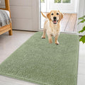 OLANLY Dog Door Mat for Muddy Paws 44x32, Absorbs Moisture and Dirt, Absorbent Non-Slip Washable Doormat, Quick Dry Chenille Mud Mat for Dogs, Entry Indoor Entryway Carpet for Inside Floor, Sage Green