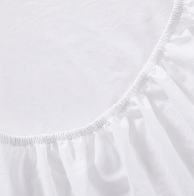 Tommy Bahama - Queen Sheets, Organic Cotton Bedding Set, Softens with Each Wash (TB T200 White, Queen)