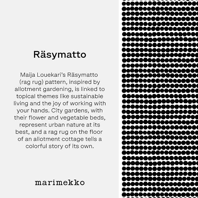 MARIMEKKO Räsymatto Terry Cotton Hand Towel – Polka Dot Patterned Hand Towels – 28 in x 20 in