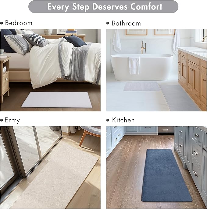 Madison Park Signature Non Slip, Luxrurious Plush Mat, Absorbent, Quick Dry, Spa Design Bath Room Décor Marshmallow Bathroom Rug, 1'8"x2'6", Silver