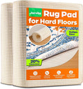 Non-Slip Rug Pad Gripper Round 4 Feet, Anti Skid Mat for Under Area Rugs, Keeps Rugs in Position and Safe, Thick Cushioned Carpet Pad for Hardwood Floors Protection