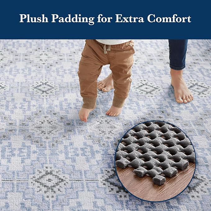 Veken 9x12 Ft Rug Pad Gripper for Hardwood Floors, Non Slip Dark Grey Rug Pads for Area Rugs, Thick Rug Grippers for Tile Floors, Under Carpet Anti Skid Mat, Keep Your Rugs Safe and in Place
