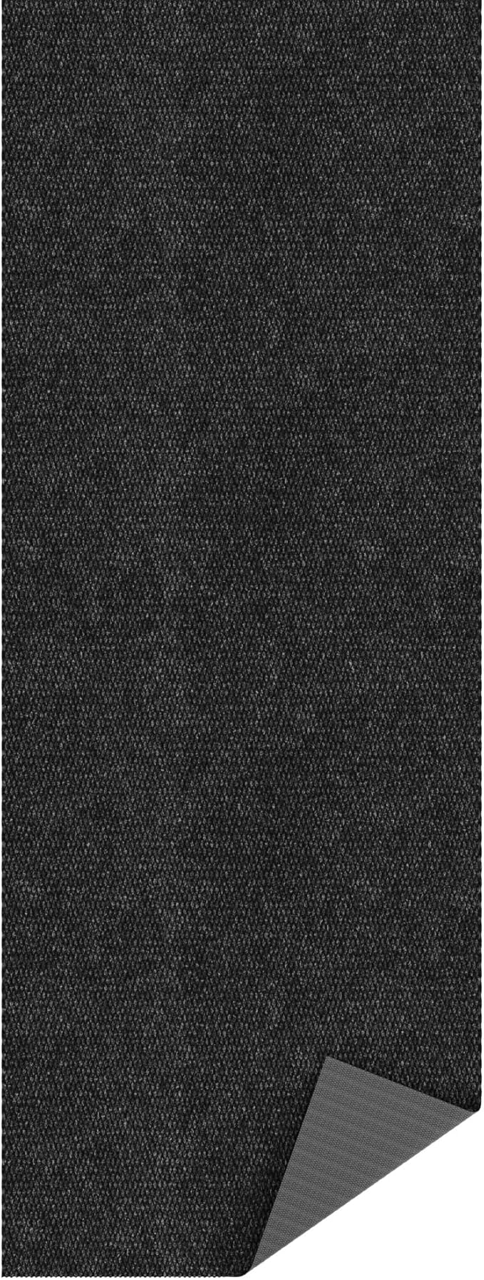 Ottomanson Commercial Scrape Rib Entry Mat – Heavy Duty Ribbed Floor Mat for High Traffic – Non Slip Rubber Back, Waterproof – Indoor Outdoor Use for Offices, Schools, Lobbies, 2'7" x 3', Black