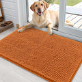OLANLY Dog Door Mat for Muddy Paws 36x24, Absorbs Moisture and Dirt, Absorbent Non-Slip Washable Doormat, Quick Dry Chenille Mud Mat for Dogs, Entry Indoor Entryway Carpet for Inside Floor, Clay