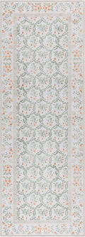 Gertmenian Indoor Boho Area Rug | Home Decor for Entryway, Bedroom, Living Room, Office, Kitchen | Non Slip, Soft, Printed Accent Rugs | Vela, Ivory, 2x6 Runner, 24607