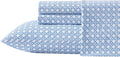 Tommy Bahama - Queen Bed Sheets, Crisp & Cool Cotton Percale Bedding with Matching Pillowcases, Lightweight Bed Set, Oeko-Tex Certified (Bahama Isle Blue)