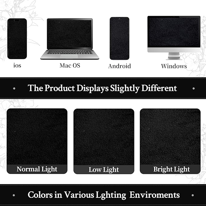 LAMIT Halloween Black Velvet Blackout Curtains for Bedroom, 96 Inch Thermal Room Darkening Panels Back Tab and Rod Pocket Privacy Protected Drapes for Living Room/Movie Theater, 2 Panels, 52 x 96 Inch