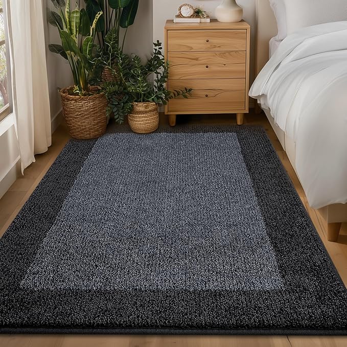 Washable Area Rug 34" x 60", Non Slip Kitchen Rug for Floor, Absorbent Entrance Runner Rug for Bedroom, Living Room, (Roll Packing)