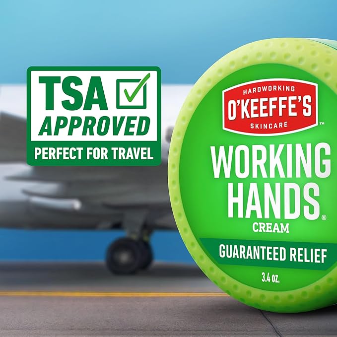 O'Keeffe's Working Hands Hand Cream for Extreme Dryness - 3.4 oz Jar (2 Pack) - Repairing Skincare for Cracked, Dry Hands
