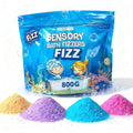 Bath Bombs for Boys - Bath Fizzies Kids Powder – 4 Fizzing Bath Colour Changing Bubble Powder for Children – Fun & Educational Bath Gift Set - Sounds and Sensory Fun
