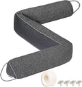 TORRAMI Under Door Draft Stoppers 32 Inch, Heavy Triangle Stop Draft Block Cold Air/Wind/Breeze Noise Blocker Door Sweeps Weather Stripping Bottom Seal Dark Gray