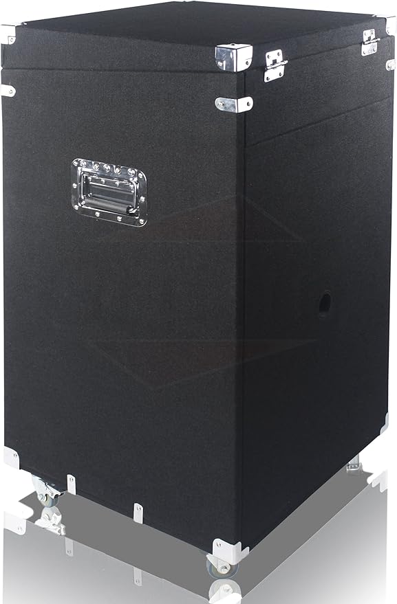 Griffin Rackmount Studio Mixer Flight Road Case (Ultimate-PROAudio) – 25U Mount Space Amp Cabinet Travel Trunk For Music Gear Recording Equipment – Portable DJ Sound Booth Carpet Rack Stand Cart