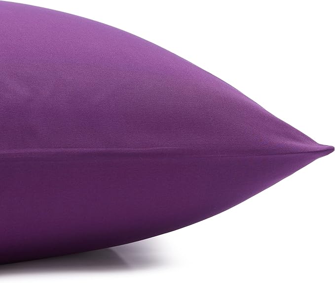 Amazon Basics Lightweight Super Soft Easy Care Wrinkle Free Microfiber 3 Piece Bed Sheet Set with 14-Inch Deep Pockets, Twin, Plum, Solid, Kids, Men & Women Bedding (Pack of 4)