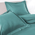 PeachSkinSheets 1500tc Level of Softness Soft Cooling Duvet Cover Set | King/Cali King Size - The Real Teal