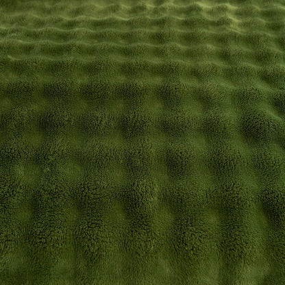 YUSOKI Luxury 3D Bubble Throw Blanket 2lb,All Ages,Home Decoration, (Olive Green,50 * 60inches)