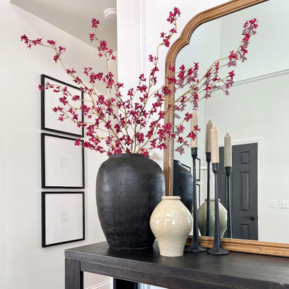 4Pcs Fake Flowers Blossom Branches Artificial Flowers for Indoor Decor, Faux Long Stem Realistic Indoor Plants for Vase Wedding Home Office Bedroom Party Table Centerpieces Decor