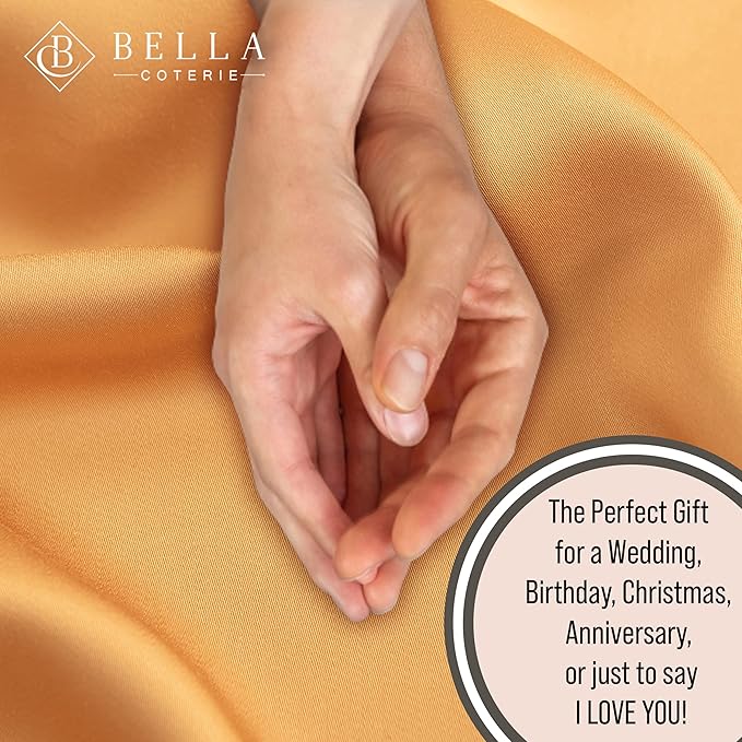 Bella Coterie Luxury Bamboo Viscose King Size Sheet Set | 100% Organically Grown | Ultra Soft | Cooling for Hot Sleepers | 18" Deep Pocket [Marigold]