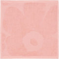 MARIMEKKO Unikko Terry Cotton Washcloth (Pink) – Floral Patterned Washcloths – 12 in x 12 in