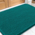 OLANLY Dog Door Mat for Muddy Paws 30x20, Absorbs Moisture and Dirt, Absorbent Non-Slip Washable Doormat, Quick Dry Chenille Mud Mat for Dogs, Entry Indoor Entryway Carpet for Inside Floor, Lake Blue