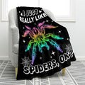 Jekeno Cute Spider Blanket Colorful Gifts for Men Women Kids Boys Girls Dad Mom Wife Friends Birthday Christmas Halloween Presents Home Bedroom Decor Animal Blanket 60"x80"