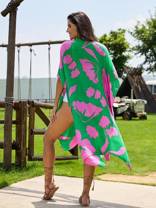 Moss Rose Women Summer Bikini Kimono Bathing Suit Cover Ups for Swimwear