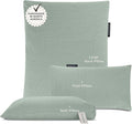 BADESOFA® Luxury Bath Pillows for Tub Full Body Set - 3-Piece Bath Pillow Set with Premium Materials & CleanDry+ - Bathtub Pillows for Head and Neck Support - Tub Pillow for Bathtub in Green