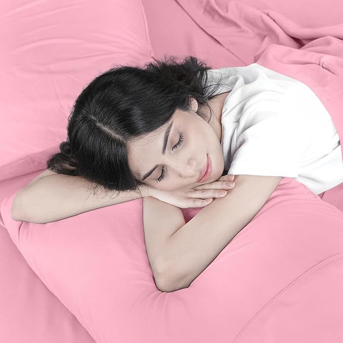 Utopia Bedding King Bed Sheets Set - 4 Piece Bedding - Brushed Microfiber - Shrinkage and Fade Resistant - Easy Care (Crystal Pink)