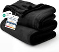 Bedsure GentleSoft Fleece Blankets King Size Black - Bed Blanket Soft Lightweight Plush Cozy Fuzzy Luxury Microfiber, 108x90 inches