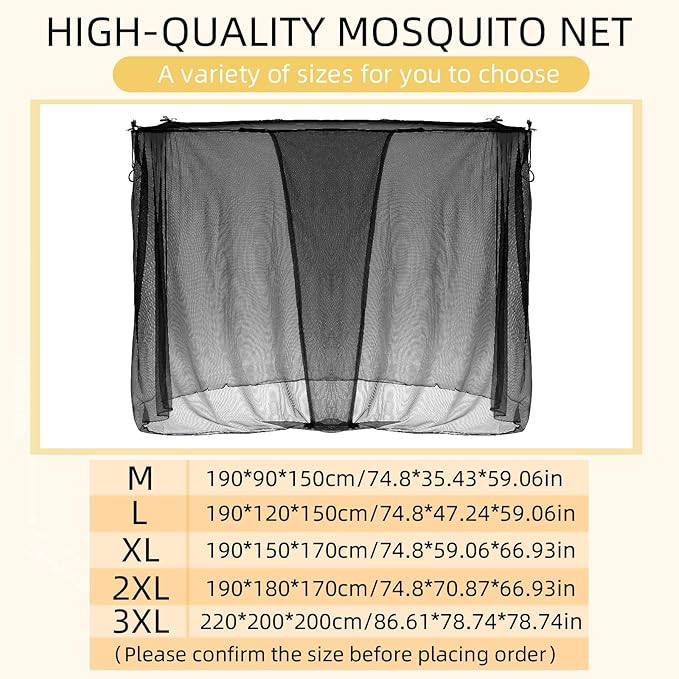 4 Corners Mosquito Net for Mosquiteros para Camas Bed Canopies Netting Bed Drapes Rectangular Mosquito Mesh for Camping Home Outdoor Travel(Black,L79 X W71 X H67 Inch,1 Opening)
