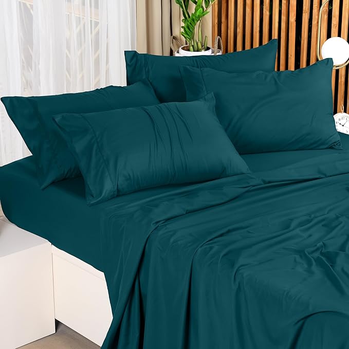 Utopia Bedding Full Bed Sheets Set - 4 Piece Bedding - Brushed Microfiber - Shrinkage and Fade Resistant - Easy Care (Teal Green)