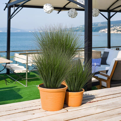 24PCS Fake Plants Artificial Wheat Grass Greenery Plastic Plants Fake Grass Artificial Plants for Outdoor Decor Artificial Grass Plant with Greenery Stems for Indoor Home Decoration 26.4"