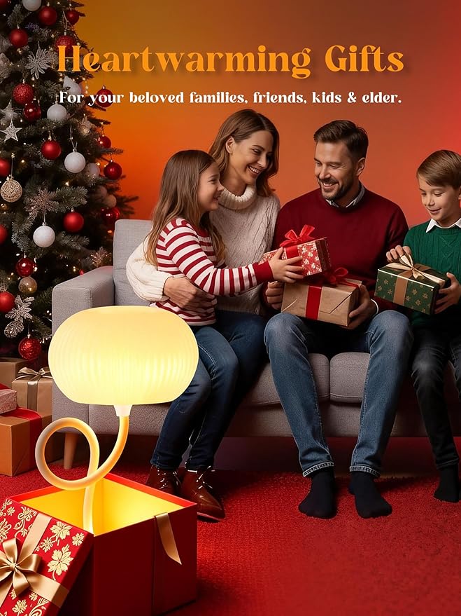 Clip on Light,10 Colors RGB & Warm White Cute Desk Lamp with Clamp, 10 Brightness Dimmable Night Light for Kids/Toddler/Baby, USB Adapter Clip on Lamp for Bedroom/Bed/Headboard/Bedside/Nursery