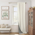 70 Inch Extra Wide Blackout Curtains 102 Inches Long for Living Room 2 Panels Set Back Tab Natural Linen Textured Boho Curtains Thermal Privacy Sliding Door Drapes Large Window Burg 70x102 Ivory Cream