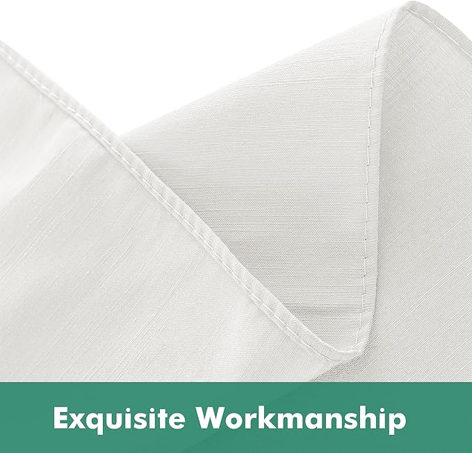 Biscaynebay Wrap Around Bed Skirts with Split Corners for King Beds 14" Drop, Ivory Elastic Dust Ruffles Adjustable Easy Fit Wrinkle & Fade Resistant Silky Luxurious Fabric Machine Washable