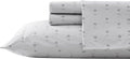 Tommy Bahama - King Sheet Set, Cotton Percale Bedding Set, Crisp & Cool, Stylish Bedding Set (Kew Palms Grey, King)