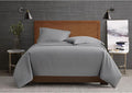 London Fog Garment Washed Solid Duvet Set Grey Microfiber 2-Piece Twin XL Duvet Set, Solid Themed, Adult and Teen, Oeko-TEX Certified