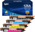 126A Toner Cartridge (with OEM CHIP),Replacement for HP 126 A CE310A CE311A CE312A CE313A for Laserjet Pro 100 Color MFP CP1025nw M175nw,M275 M275NW Printer, 4 Pack Black Cyan Magenta Yellow