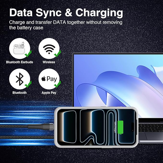 Battery Case for iPhone 17 Pro, Charging Case Charger 8500mAh Ultra-Slim Lightweight Powerful Battery Pack 15W Fast Rechargeable Anti-Fall TPU Juice Box for iPhone 17 Pro (6.3") Grey