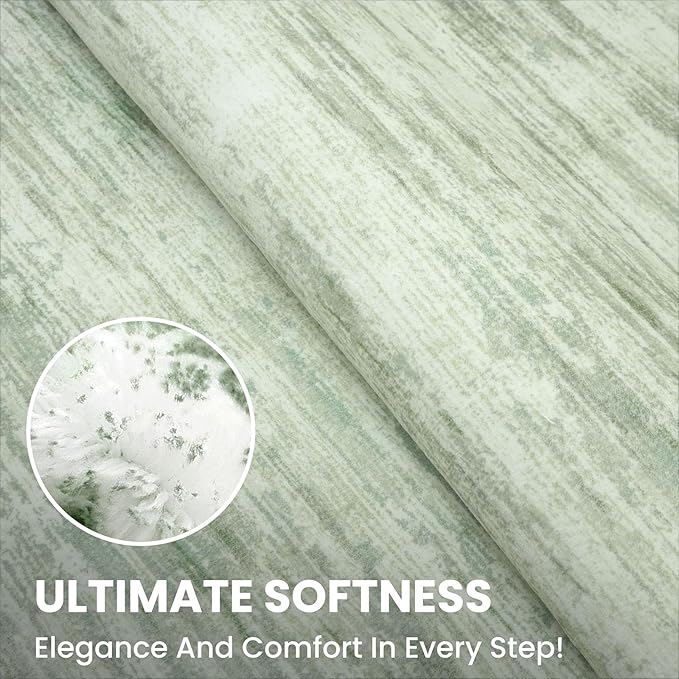 5x7 Modern Abstract Area Rug for Bedroom, Lime Green Large Super Soft Washable Rug with Non-Slip, Non-Shedding Rugs for Living Room, Indoor Door Mat for Home Décor
