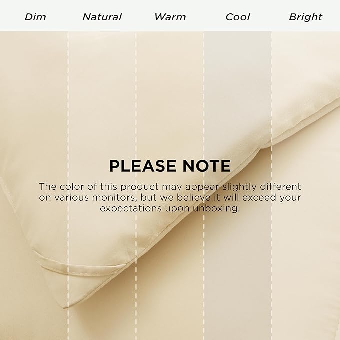 Bedsure Comforter Duvet Insert - Quilted Comforters Full Size, All Season Duvet, GentleSoft Down Alternative Bedding, with 8 Tabs, Gifts for Women/Men,Cream,Full 86 x 82 Inches