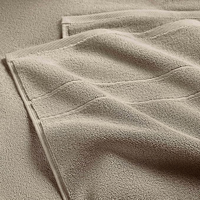 Brooklinen Super-Plush Turkish Cotton Washcloths Set of 2 Cotton, 820 GSM, Highly Absorbent, Machine Washable, Perfect for Home & Bathroom (13" x 13", Driftwood)