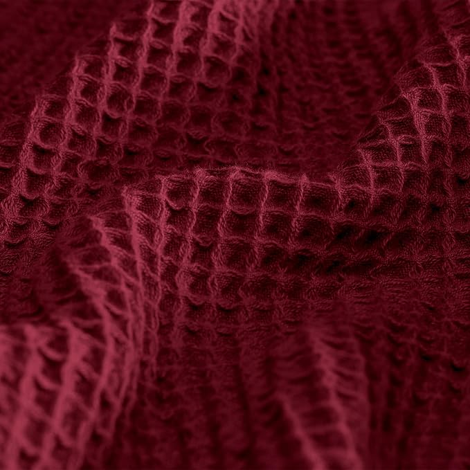 BOLL & BRANCH Waffle Bed Blanket - Full/Queen, Holly - Luxury 100% Organic Cotton - Soft, Lightweight and Breathable - Textured Waffle Weave