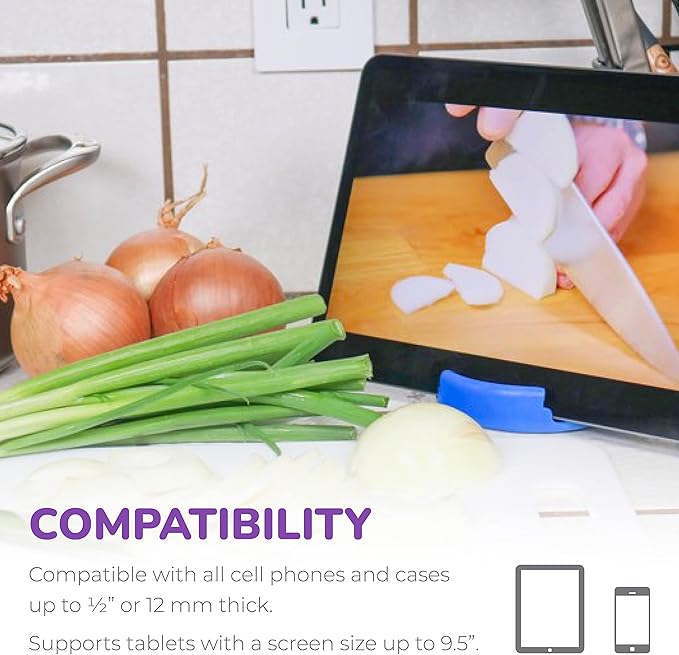 GoDonut – Phone Stand Original – Cell Phone Holder + Tablet Stand Desk Organizer – Compatible with Tablet, iPhone 16 15 14 Pro Max, Android & Most Smartphones - Yellow